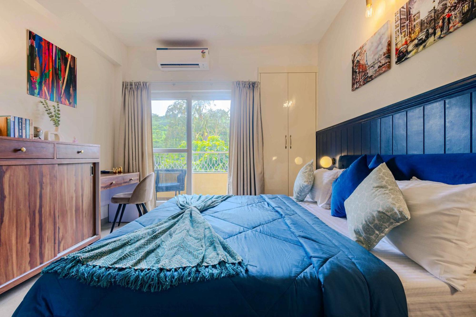 Alaya Stays 1 Bhk With Balcony & Pool - Veera Marina カンドリム エクステリア 写真