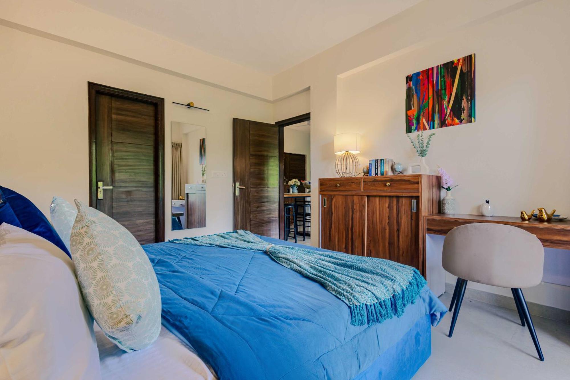 Alaya Stays 1 Bhk With Balcony & Pool - Veera Marina カンドリム エクステリア 写真