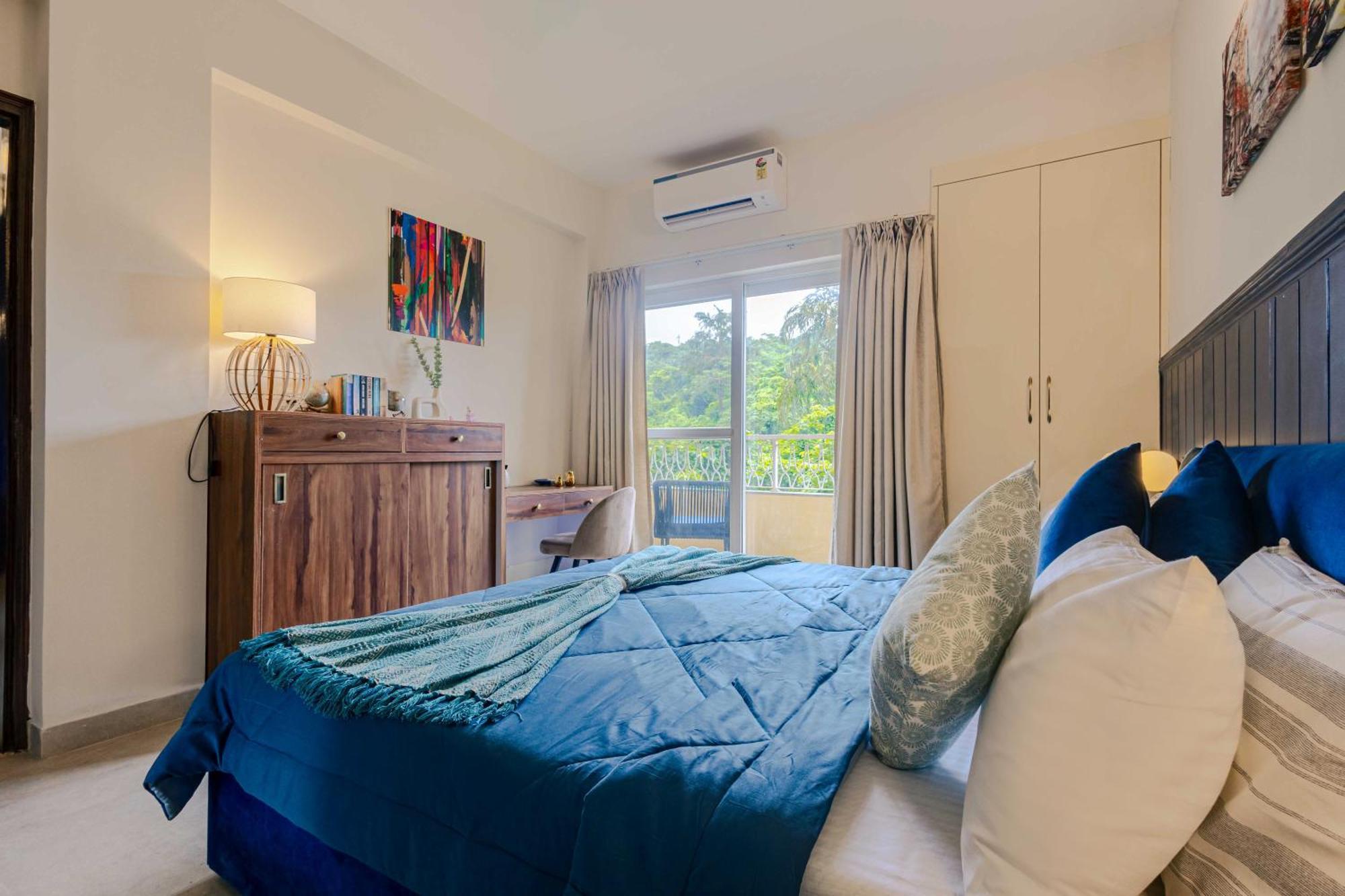 Alaya Stays 1 Bhk With Balcony & Pool - Veera Marina カンドリム エクステリア 写真